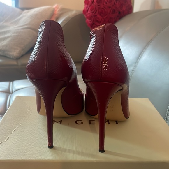 M Gemi red leather heels- 39 - Picture 4 of 6
